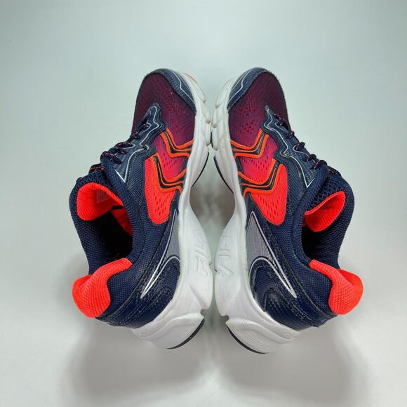 Fila Stellaray Navy Blue Orange Lightweight Low Top Running Shoes Women's Size 9 - Picture 7 of 10